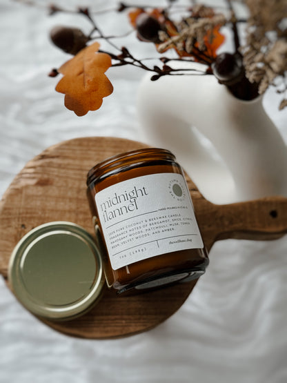 Midnight Flannel 7oz Candle