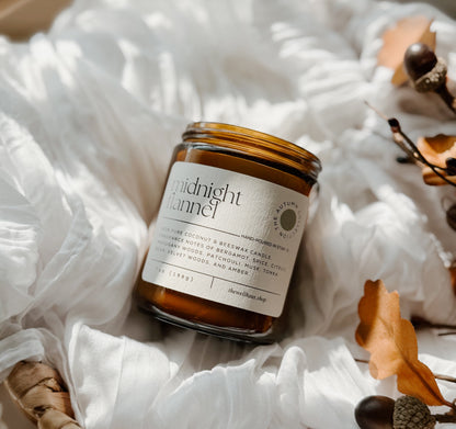 Midnight Flannel 7oz Candle