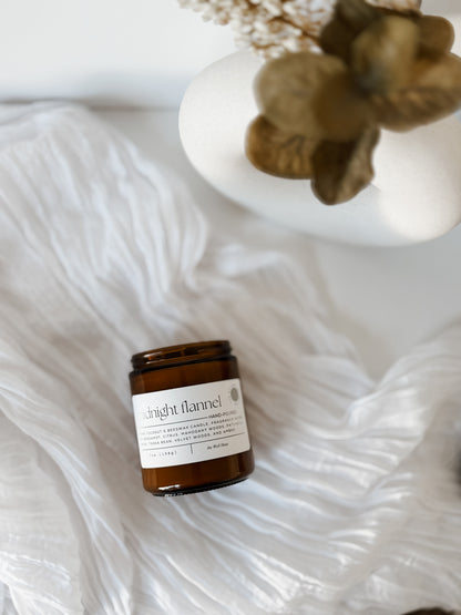 Midnight Flannel 7oz Candle